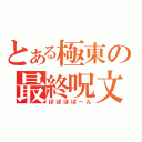 とある極東の最終呪文（ぽぽぽぽーん）