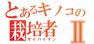 とあるキノコの栽培者Ⅱ（サイバイマン）