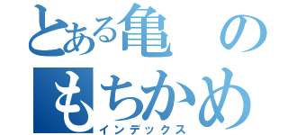 とある亀のもちかめ（インデックス）