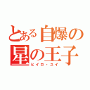 とある自爆の星の王子様（ヒイロ・ユイ）