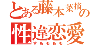 とある藤本菜摘の性違恋愛（すもももも）