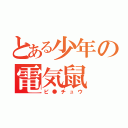 とある少年の電気鼠（ピ●チュウ）