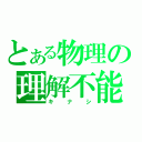 とある物理の理解不能（キナシ）