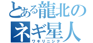 とある龍北のネギ星人（ワギリニシテ）