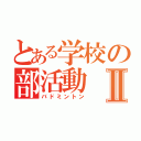 とある学校の部活動Ⅱ（バドミントン）