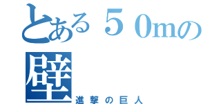 とある５０ｍの壁（進撃の巨人）