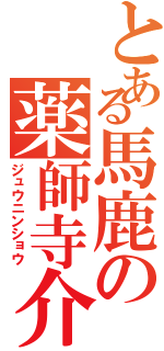 とある馬鹿の薬師寺介（ジュウニンショウ）