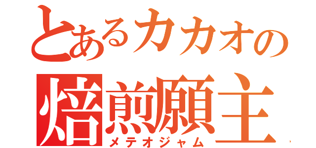 とあるカカオの焙煎願主（メテオジャム）