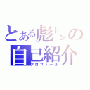 とある彪㌧の自己紹介（プロフィール）