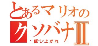 とあるマリオのクソバナナⅡ（🍌飯し上がれ）