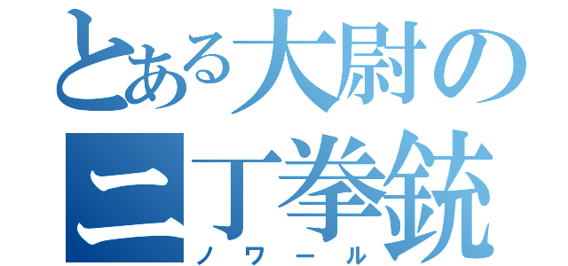 とある大尉のニ丁拳銃（ノワール）