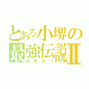 とある小堺の最強伝説Ⅱ（安野狩り）