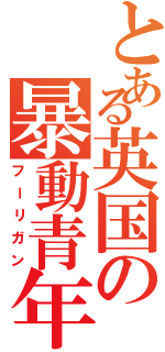 とある英国の暴動青年（フーリガン）