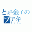 とある金子のブアキ（あっくん）