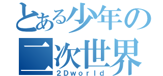 とある少年の二次世界（２Ｄｗｏｒｌｄ）