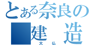 とある奈良の　建　造　物　（　大　仏　）