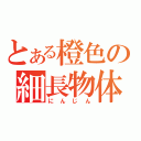 とある橙色の細長物体（にんじん）