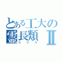 とある工大の霊長類Ⅱ（ゴリラ）