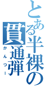 とある半裸の貫通弾（かんつー）