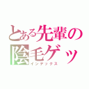 とある先輩の陰毛ゲット（インデックス）