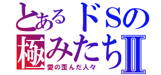 とあるドＳの極みたちⅡ（愛の歪んだ人々）