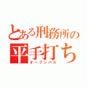 とある刑務所の平手打ち（オープンバス）