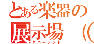 とある楽器の展示場（笑）（ネバーランド）