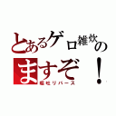 とあるゲロ雑炊のますぞ！（嘔吐リバース）