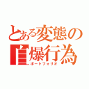 とある変態の自爆行為（ポートフォリオ）