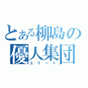 とある柳島の優人集団（エリート）