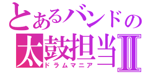 とあるバンドの太鼓担当Ⅱ（ドラムマニア）