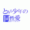 とある少年の同性愛（ボーイズラブ）