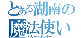 とある湖南の魔法使い（ハリー・ポッター）