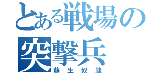 とある戦場の突撃兵（蘇生奴隷）