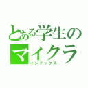 とある学生のマイクラ（インデックス）