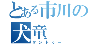 とある市川の犬童（ケンドゥー）