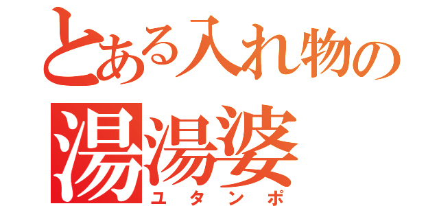 とある入れ物の湯湯婆（ユタンポ）