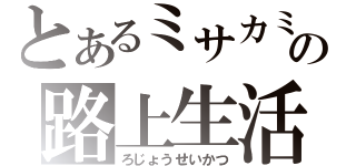 とあるミサカミサカの路上生活（ろじょうせいかつ）