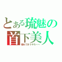 とある琉魅の首下美人（惚れてまうやろ～～）