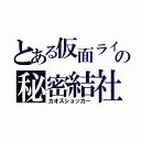 とある仮面ライダーの秘密結社（カオスショッカー）