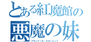 とある紅魔館の悪魔の妹（フランドール・スカーレット）