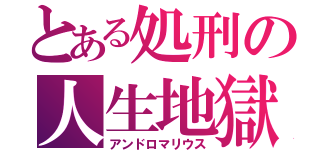 とある処刑の人生地獄（アンドロマリウス）