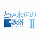 とある永遠の沉默哥Ⅱ（インデックス）