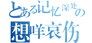 とある记忆深处の想咩哀伤（）