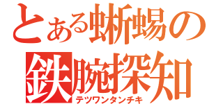 とある蜥蜴の鉄腕探知機（テツワンタンチキ）