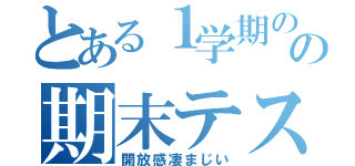 とある１学期のの期末テスト（開放感凄まじい）