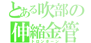 とある吹部の伸縮金管（トロンボーン）