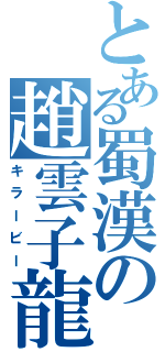 とある蜀漢の趙雲子龍（キラービー）