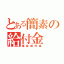 とある簡素の給付金（福祉給付金）