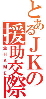 とあるＪＫの援助交際（生ＨＡＭＥ）